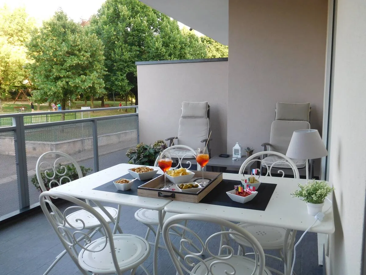 Il terrazzo dell'appartamento